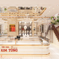 Thiết kế tiệm vàng Kim Kim Tùng: Dấu ấn sang trọng và đẳng cấp tại Bình Dương